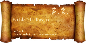 Paládi Kevin névjegykártya